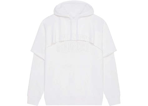 givenchy felpa logo hoodie|Double layerd hoodie in felpa .